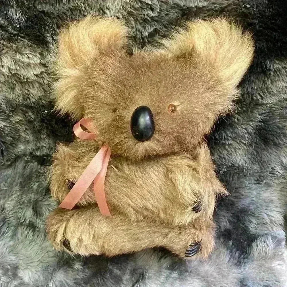 Vintage Australian Koala bear real fur plush  stuffed animal Australia real fur - Picture 11 of 12